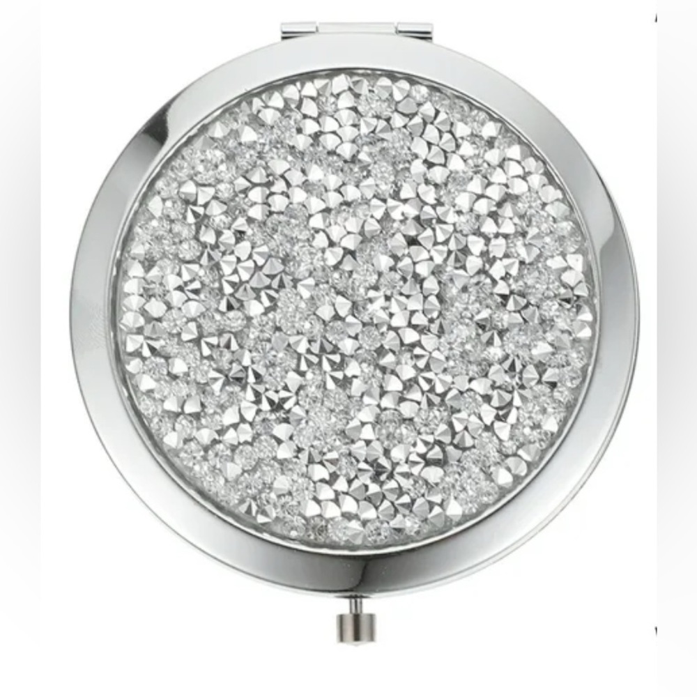🩶Silver Glitter Compact Mirror/NIP🩶